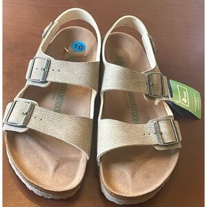 Birkenstock New No Box Milano Desert Dust Taupe Microfiber Vegan Regular Men 10M